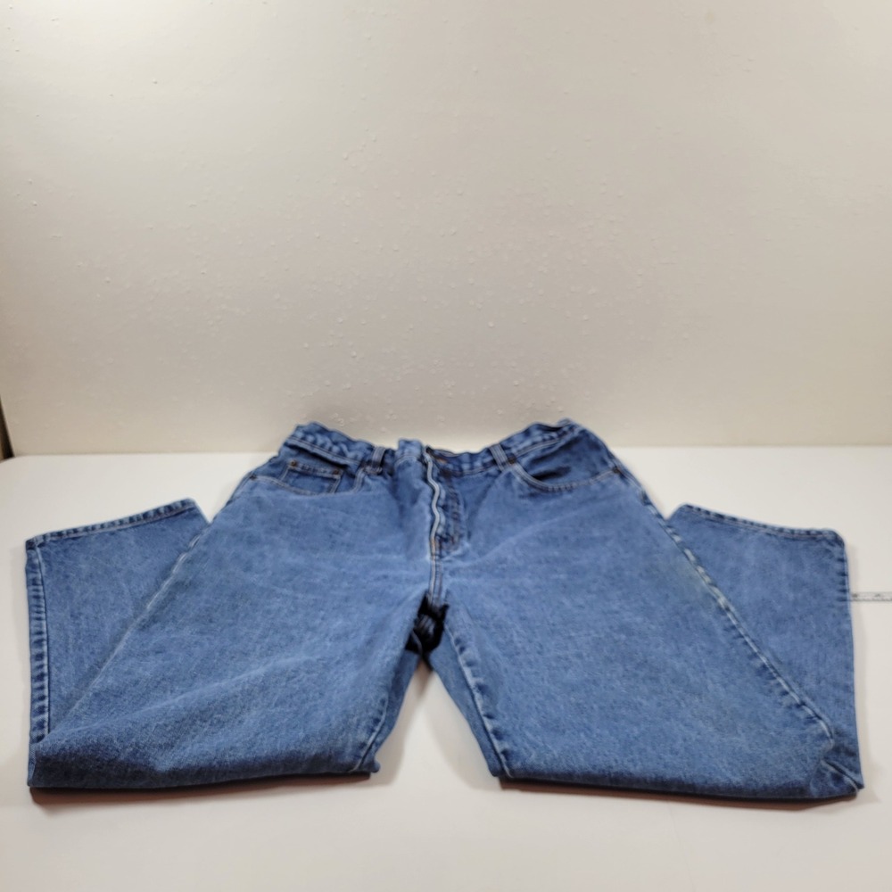 Vintage Bill Blass Jean Women 18 Blue Excellent Easy Fit High Rise Straight Leg